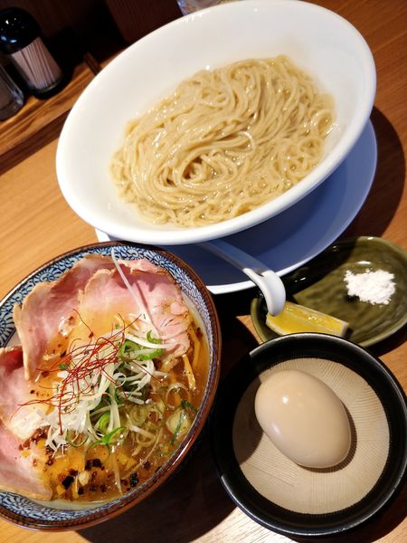 「羅臼昆布水のつけ麺・塩」@麺屋 㐂八の写真