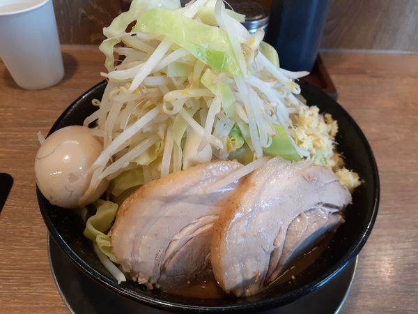 「味噌ラーメン＋豚玉セット」@ジャンクガレッジ 和光市駅南口店の写真