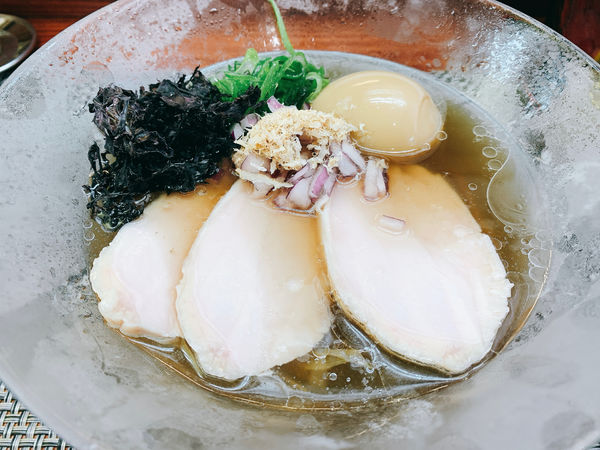 「イカ煮干し塩 冷やし」@麺や 睡蓮の写真