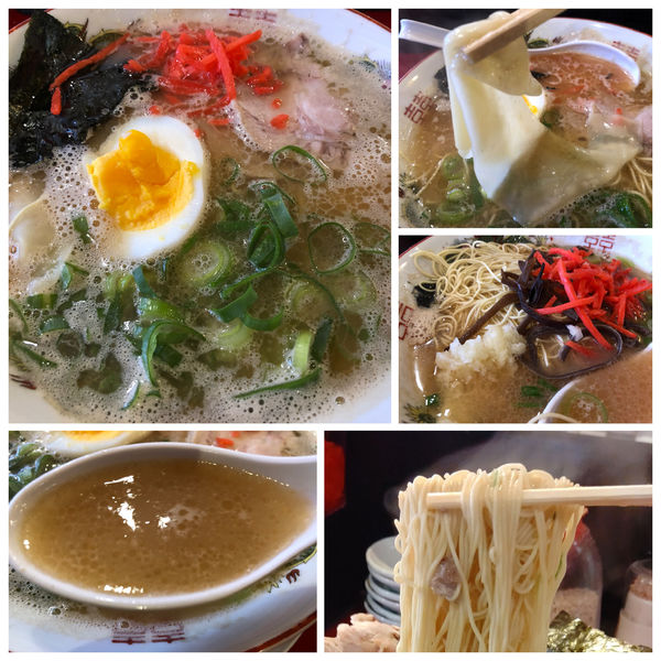 「ラーメン 750円 バリカタ 替玉バリカタ 100円」@中洲屋台 長浜ラーメン 初代 健太の写真