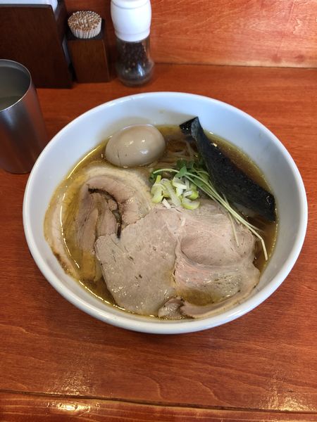「播州鶏醤油　大盛り」@宝麺 えびす丸の写真