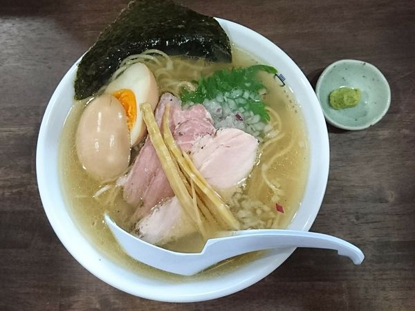 「特白醤油(大盛)」@江乃華JAPAN RAMENの写真