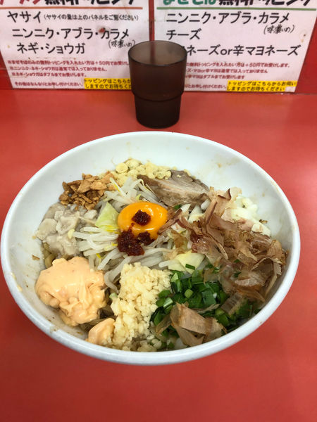 「まぜそば900円」@らー麺 ぶたのジョーの写真