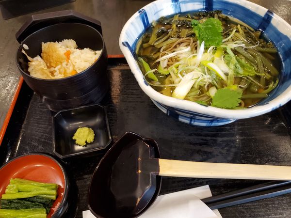 「葉わさびそば定食」@信州そば処 そじ坊 晴海トリトンスクエア店の写真