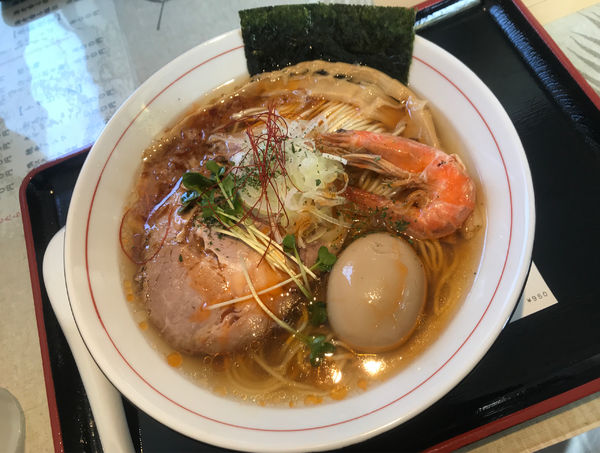 「海老香る塩そばA 大盛」@中華そば 八縁の写真