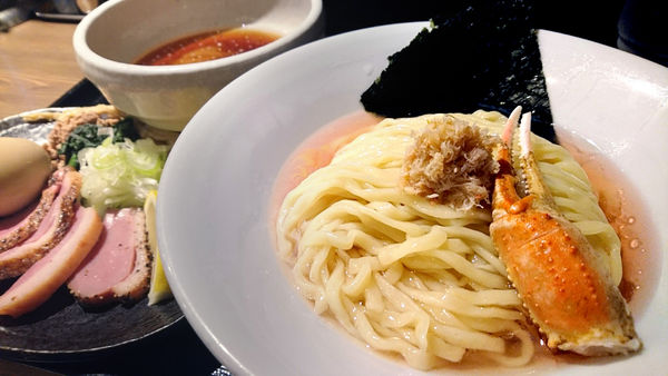 「【夜】限定：特製 蟹の淡麗手揉みつけ麺」@鴨出汁中華蕎麦 麺屋yoshikiの写真