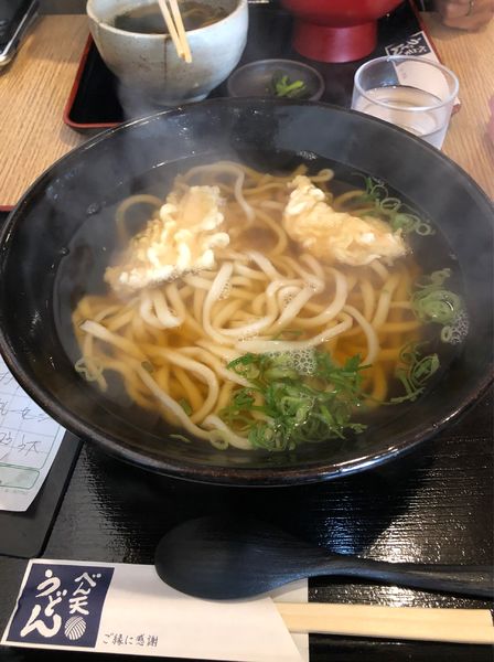 「鶏天うどん」@べん天うどんの写真