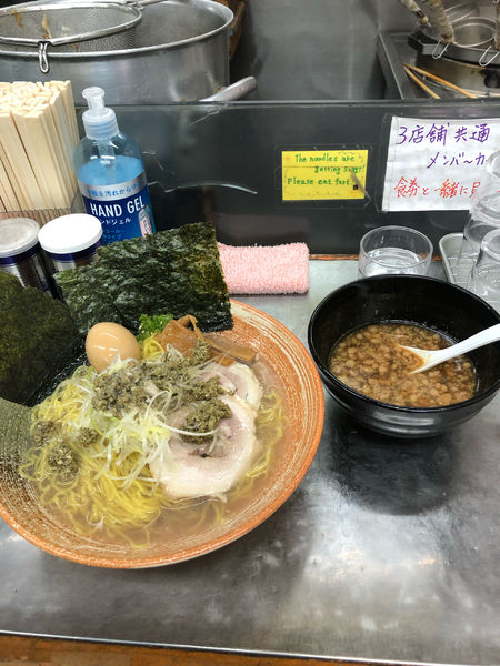 「牡蠣出汁悪いつけそば」@覆麺 智の写真