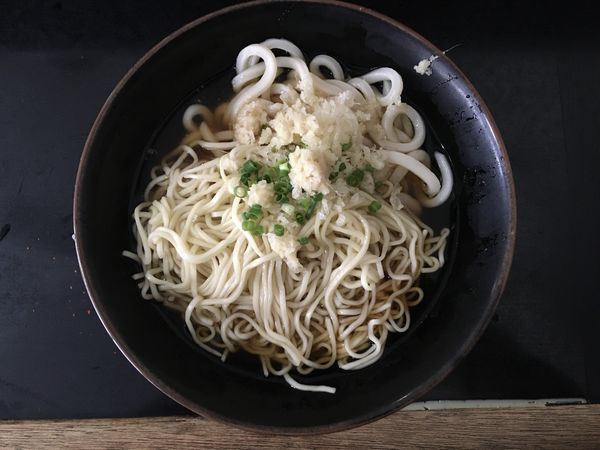 「ちゃんぽん　340円(中華麺＆うどん)」@松下製麺所の写真