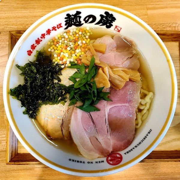 「和風中華そば(大盛)」@自家製中華そば 麺の虜の写真