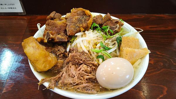 「肉の日限定/羊29塩ジャンク+味玉+〆のトマトスパイス飯」@らーめん 五ノ神精肉店 煮干し編の写真