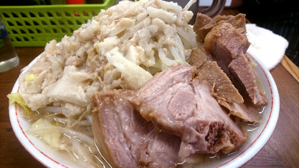 「【夜】小豚+ネギ」@ラーメン二郎 品川店の写真