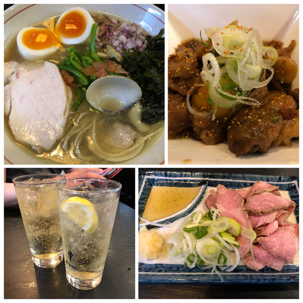 「【3月限定】鶏と貝出汁の塩そば950円 ポッピーその他」@まるふじ食堂の写真