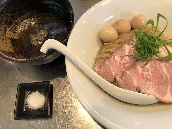 「焙煎淡麗煮干昆布水つけ蕎麦 あの塩、あの昆布水使用」@さんじの写真