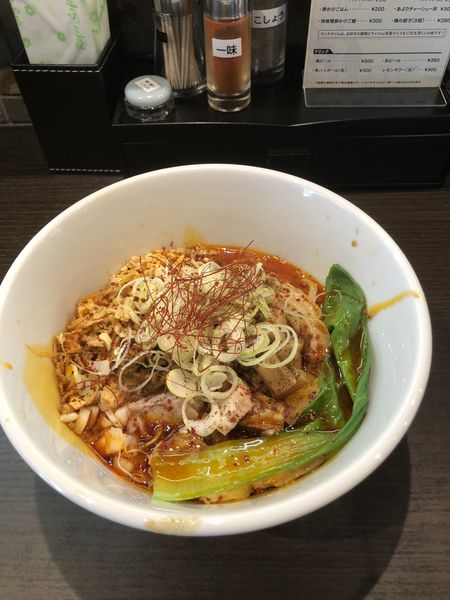 「限定　汁無し坦々麺」@ラーメン アールピージー（RAMEN RPG）の写真