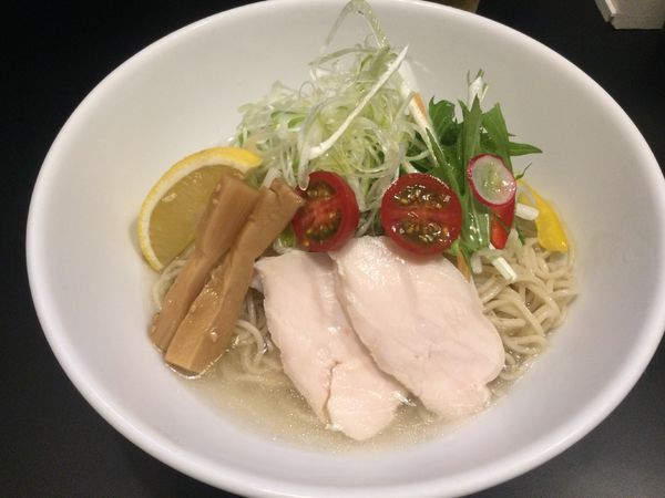 「キリン一番搾り・小瓶+冷やしレモンそば(¥300+650)」@吾ガ輩ハネコの写真