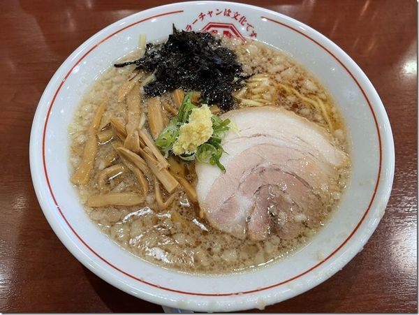 背脂生姜醤油ラーメン+半カレー