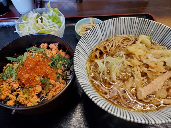 「Cセット・温そば」@安べえの写真