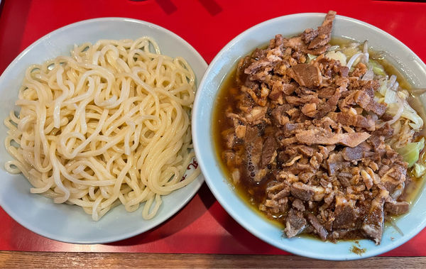 「チャーシューやさいつけそば1,150円」@丸長 目白店の写真