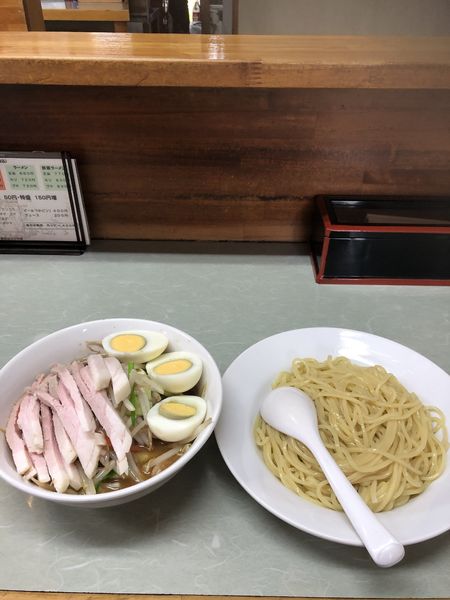 「野菜つけめん(味噌)＋チャーシュー＋ゆで卵」@吉泉の写真