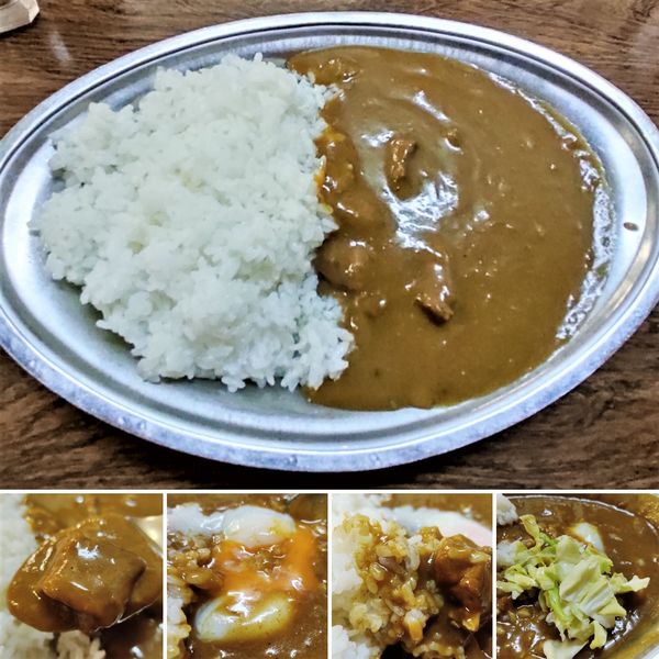 「ポークカレー(中)＋半熟卵＝1000円」@カレーの店 ジューンの写真