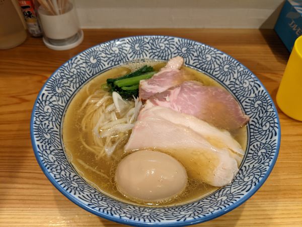 「伊勢海老中華そば塩 特製+和え玉×2」@麺屋いとうの写真