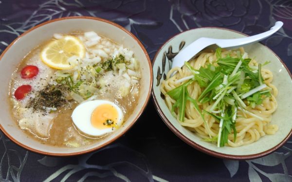 「とんづけプレミアム塩バジルレモン900円　4月限定　中盛無料」@大勝軒 本庄店の写真