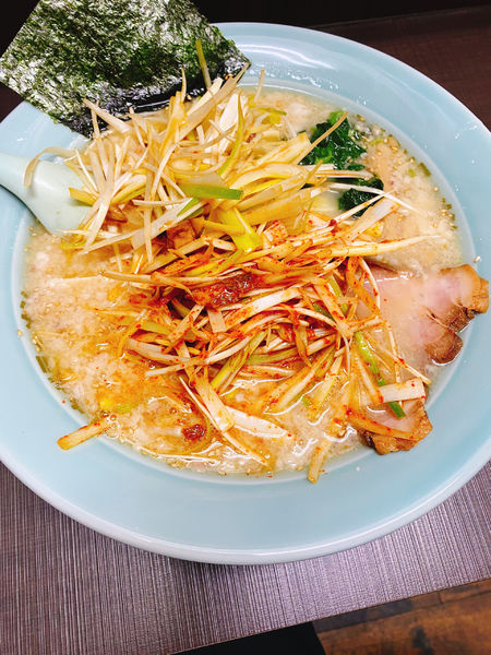 「塩ネギラーメンネギトッピング」@ラーメンショップ椿 ひたちなか店の写真