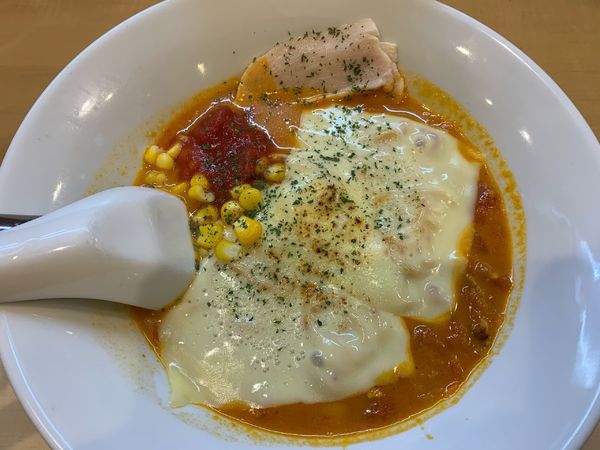 「とまと焼きチーズラーメン」@麺や 八の角 錦本店の写真