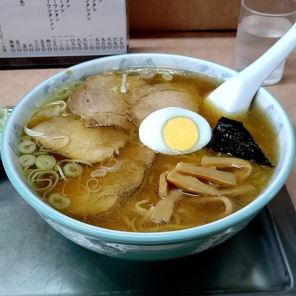 「チャシューワンタンメン＋ねぎ(別皿)」@大勝軒 北習志野店の写真