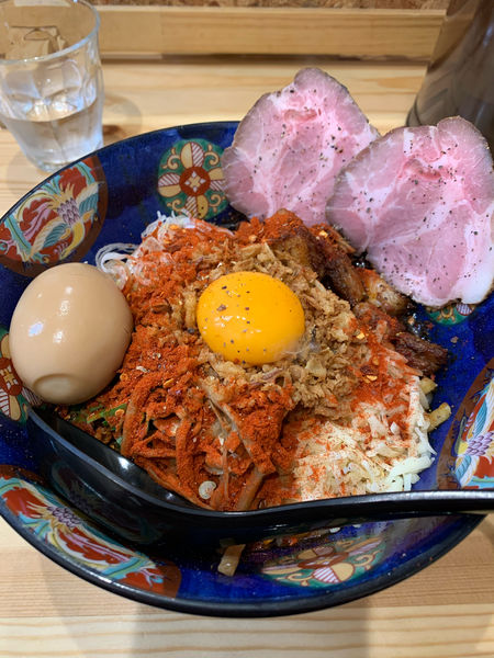 「手揉み特製シビ辛まぜそば」@麺FACTORY JAWS 2ndの写真