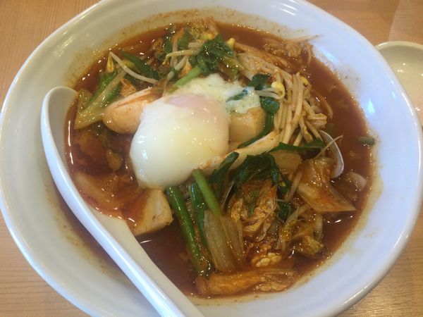 「【期間限定】牛肉とあさりの辣酸タンメン(¥950)」@中華蕎麦 はるの写真