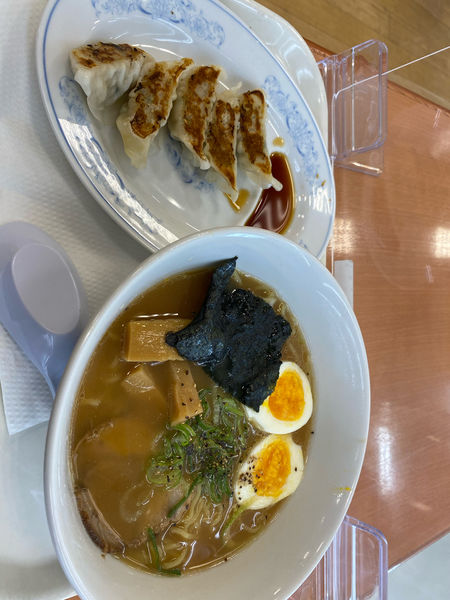 「極・魚介鶏だしラーメン　餃子セット」@丸天ラーメンの写真