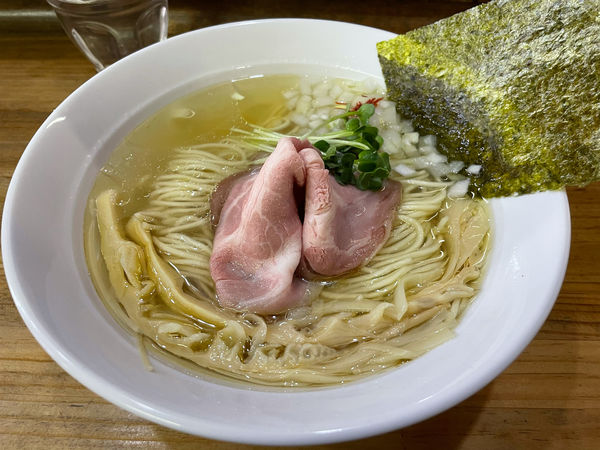 「【限定】白醤油そば800円」@へべれ家の写真