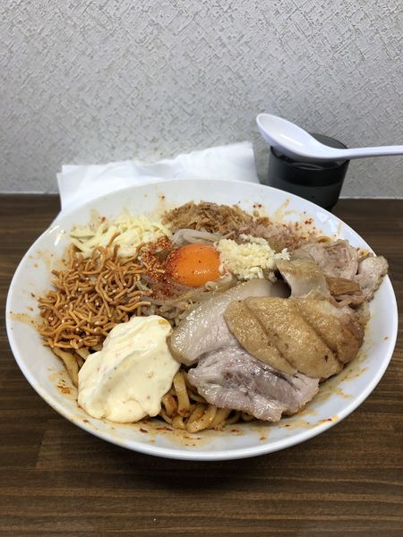 「辛まぜそば大」@ラーメン武丸の写真