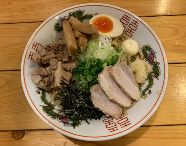 「特製油そば+餃子 ¥650+¥190」@活龍大衆麺処 真壁屋の写真