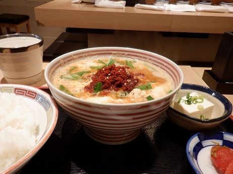 「辛麺定食」@博多かわ串・高知餃子 酔場フタマタ 恵比寿店の写真