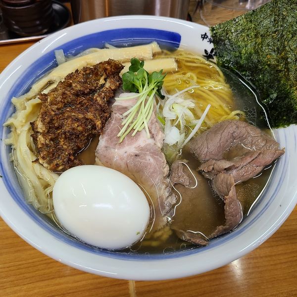 「メバルと浅蜊の塩ラーメン　限定」@中華そば 半ざわの写真