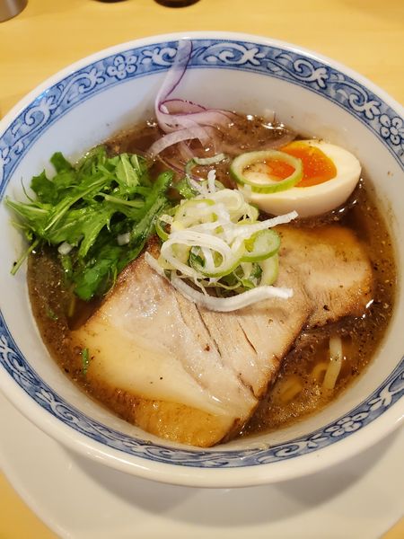 「７種の魚介塩そば」@鶏そば 久遠の写真