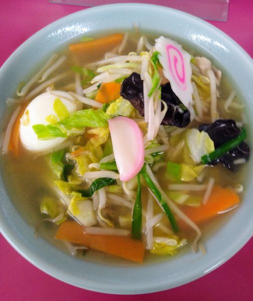 「五目タンメン (玉子入) 550円 チャーハン 550円」@食事処 大将の写真