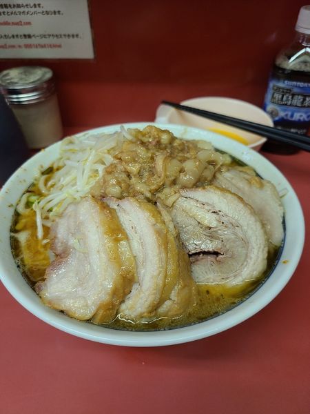 「小豚ラーメン　つけ味」@ラーメン二郎 桜台駅前店の写真