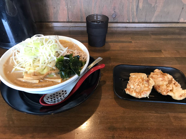 「海老味噌　唐揚げ」@味噌らーめん御成屋 岩槻店の写真