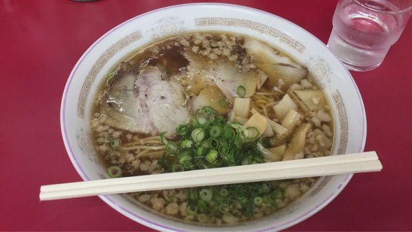 「中華そば大盛」@十八番 引野店の写真