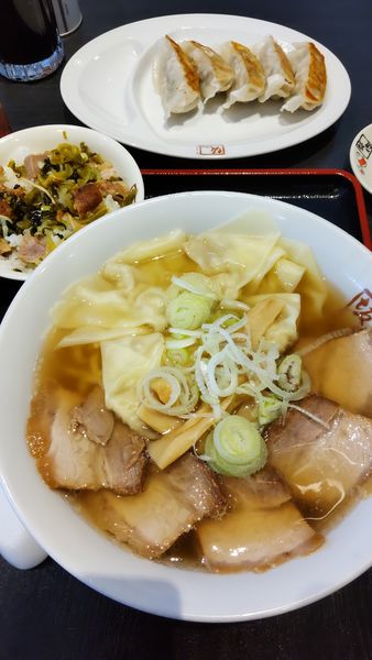 「喜多方ワンタンラーメン」@喜多方ラーメン坂内 上尾店の写真