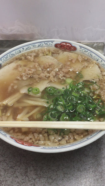 「中華そば特盛背脂多め」@つたふじ 福山支店の写真