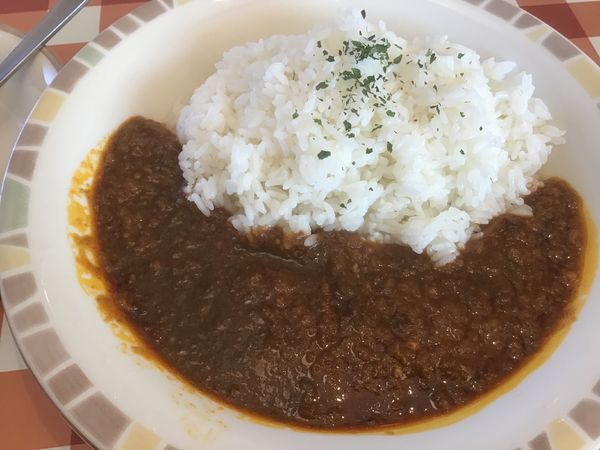 「ランチビーフキーマカレー大盛550円他」@サイゼリヤ 柏松ヶ崎店の写真