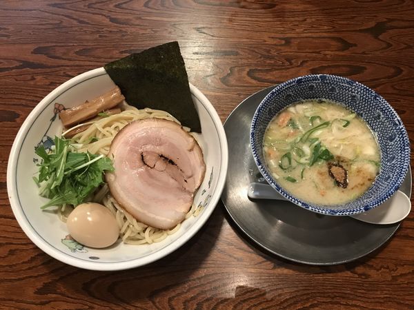 「味玉鶏塩つけ麺1,000円」@中華そば 一楽の写真