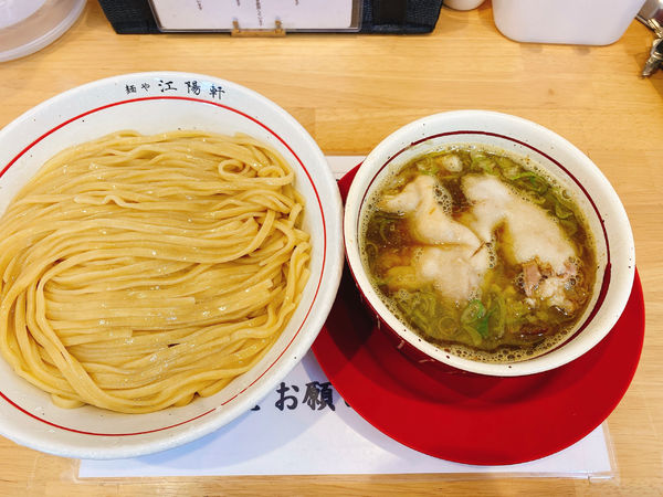 「つけそば(大盛)+豚足トッピング 1,350円」@麺や 江陽軒の写真