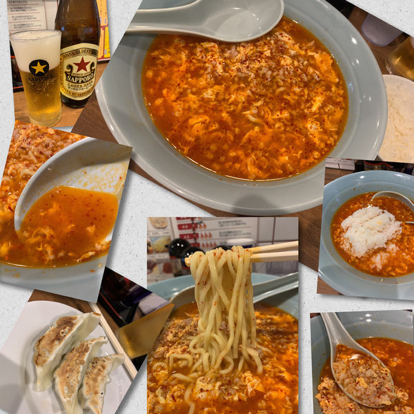 「ニュータンタンメン餃子セット950円＋★🍺」@ニュータンタンメン 蕨店の写真