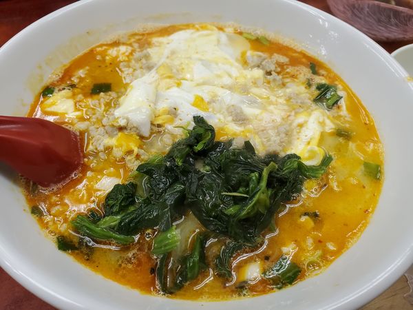 「ドラごんラーメン・インスパイア辛さ初級800円」@らーめん ドラごんちの写真